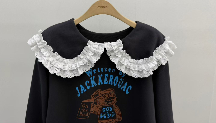 LOVABLE韓國代購㊣女裝新款休閑真品人氣推薦職業時尚25秋冬衛衣LOVABLE衛衣