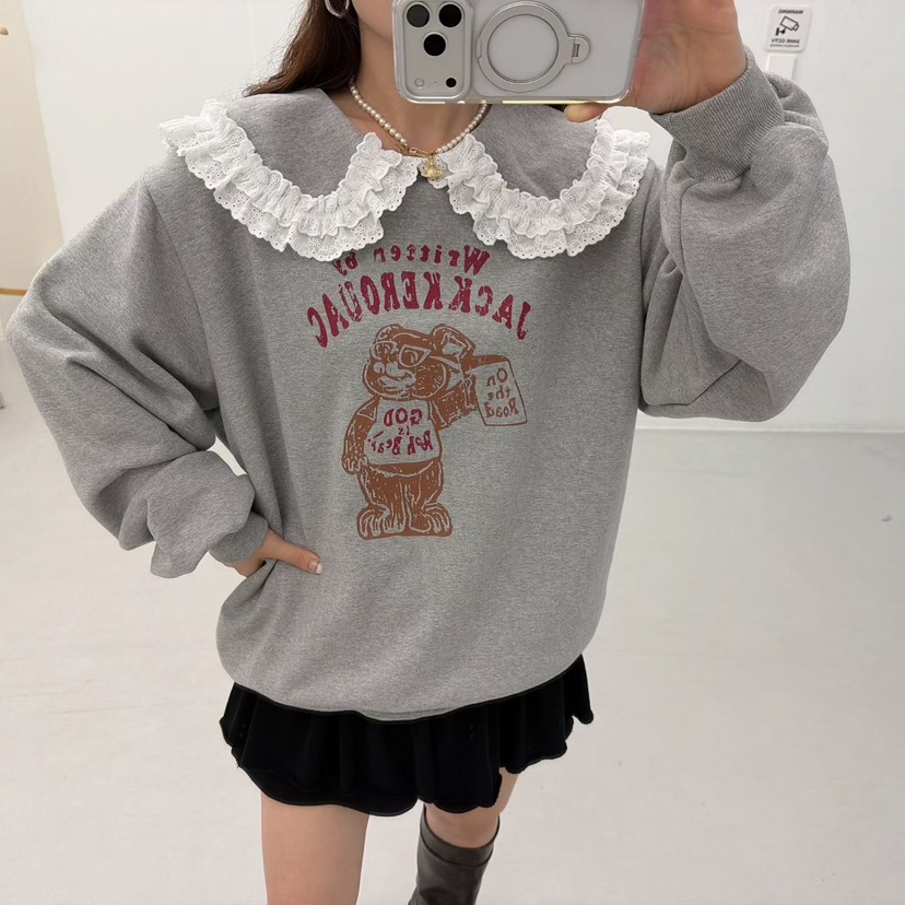 LOVABLE韓國代購㊣女裝新款休閑真品人氣推薦職業時尚25秋冬衛衣LOVABLE衛衣