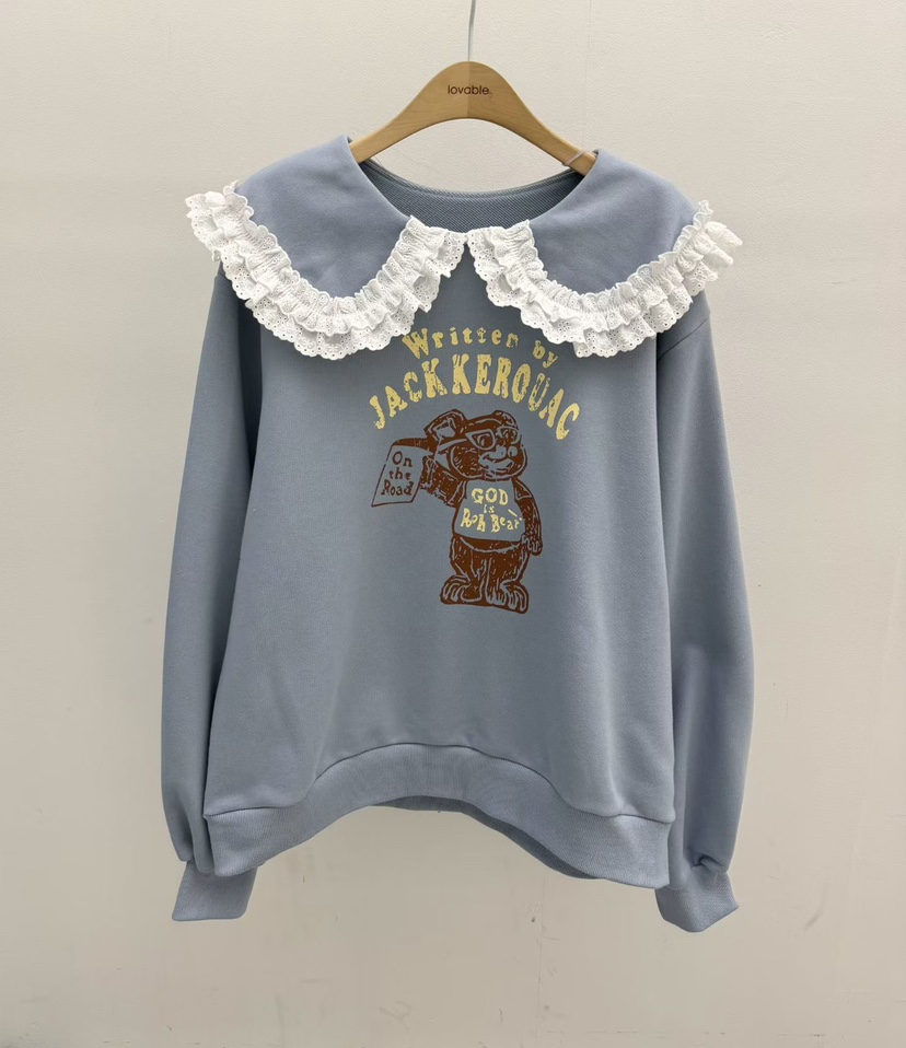 LOVABLE韓國代購㊣女裝新款休閑真品人氣推薦職業時尚25秋冬衛衣LOVABLE衛衣圖色1