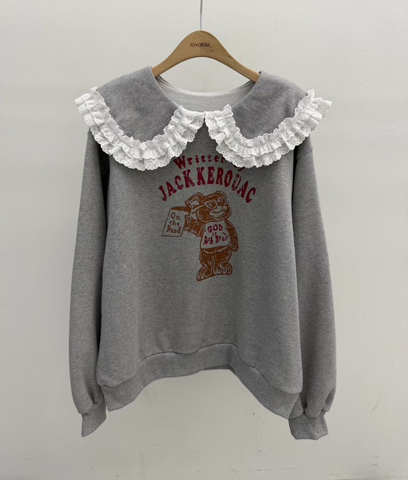 LOVABLE韓國代購㊣女裝新款休閑真品人氣推薦職業時尚25秋冬衛衣LOVABLE衛衣圖色2