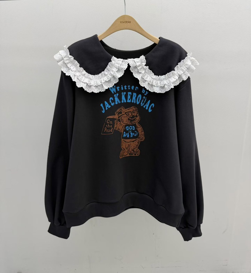 LOVABLE韓國代購㊣女裝新款休閑真品人氣推薦職業時尚25秋冬衛衣LOVABLE衛衣圖色3