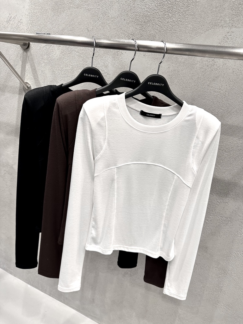 CELEBRITY-A韓國代購㊣女士新款人氣真品職業休閑時尚長袖T恤CELEBRITY-A長袖T恤