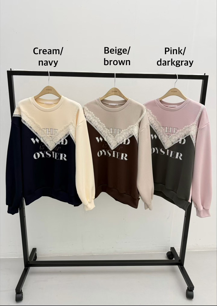 LOVABLE韓國代購㊣女士新款職業真品25秋冬人氣時尚推薦衛衣LOVABLE衛衣