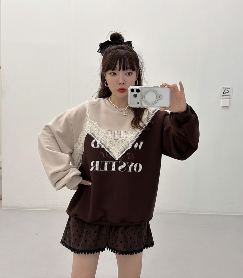 LOVABLE韓國代購㊣女士新款職業真品25秋冬人氣時尚推薦衛衣LOVABLE衛衣