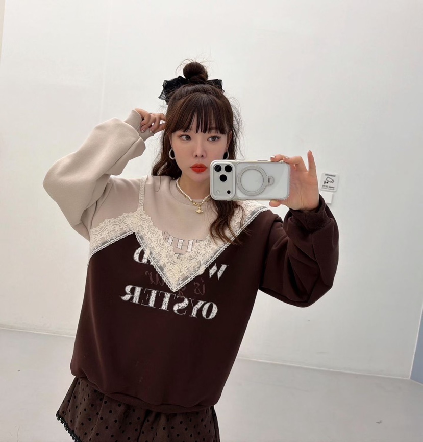 LOVABLE韓國代購㊣女士新款職業真品25秋冬人氣時尚推薦衛衣LOVABLE衛衣