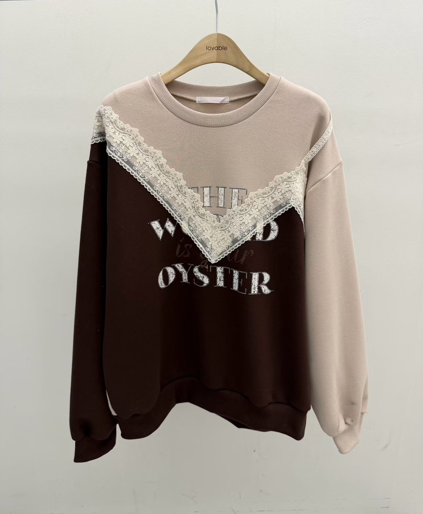 LOVABLE韓國代購㊣女士新款職業真品25秋冬人氣時尚推薦衛衣LOVABLE衛衣圖色2