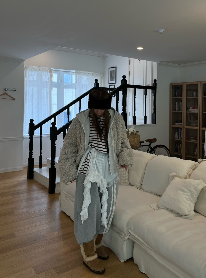 LOVE PULL東大門㊣直郵女裝新款推薦人氣職業夾克羊毛兜帽LOVE PULL夾克