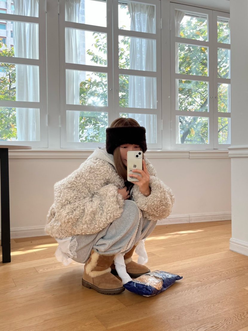 LOVE PULL東大門㊣直郵女裝新款推薦人氣職業夾克羊毛兜帽LOVE PULL夾克