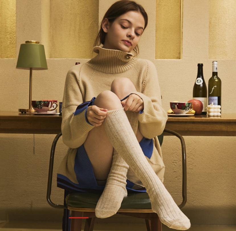 MU:TI韓國直郵㊣女士新款推薦職業時尚25秋冬休閑真品人氣襪子MU:TI襪子