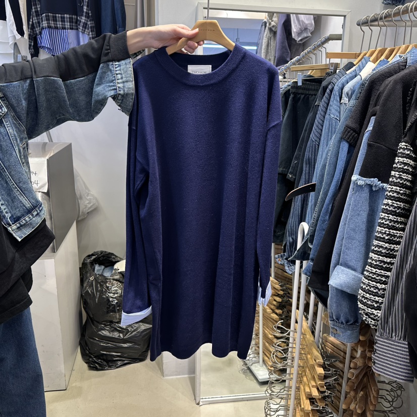 2MORROW東大門㊣代購女士新款職業25秋冬真品休閑連衣裙披肩2MORROW連衣裙