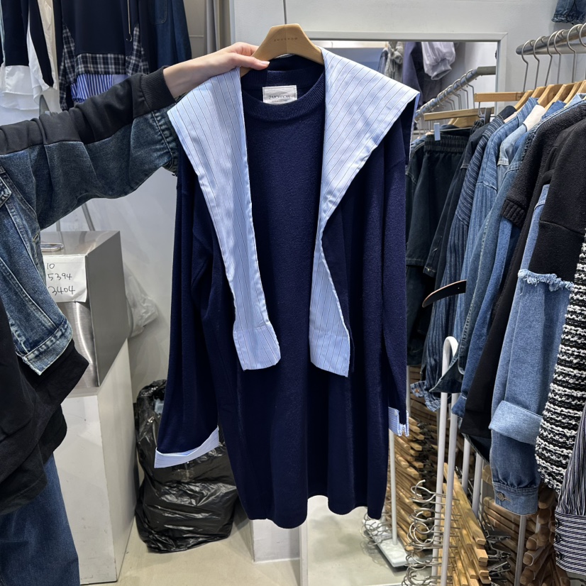 2MORROW東大門㊣代購女士新款職業25秋冬真品休閑連衣裙披肩2MORROW連衣裙圖色2