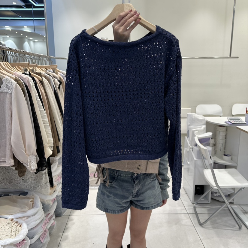 BLUE RIBBON東大門㊣代購女士新品25秋冬職業推薦熱賣針織衫BLUE RIBBON針織衫