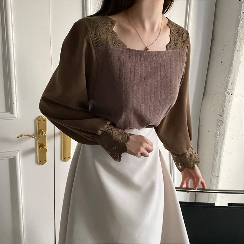 BLUE RIBBON東大門㊣代購女士新品推薦休閑職業真品長袖T恤BLUE RIBBON長袖T恤