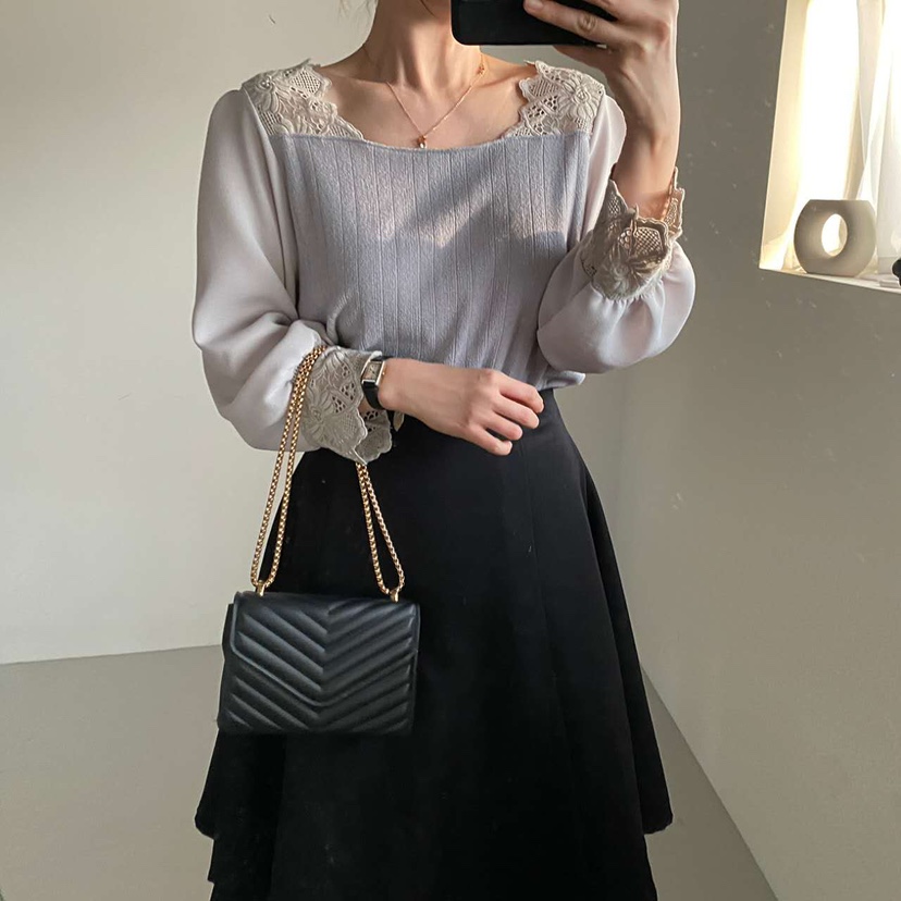 BLUE RIBBON東大門㊣代購女士新品推薦休閑職業真品長袖T恤BLUE RIBBON長袖T恤