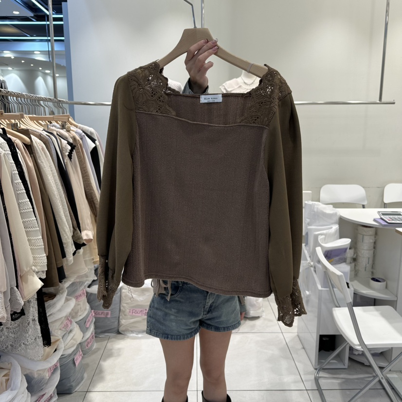 BLUE RIBBON東大門㊣代購女士新品推薦休閑職業真品長袖T恤BLUE RIBBON長袖T恤圖色2