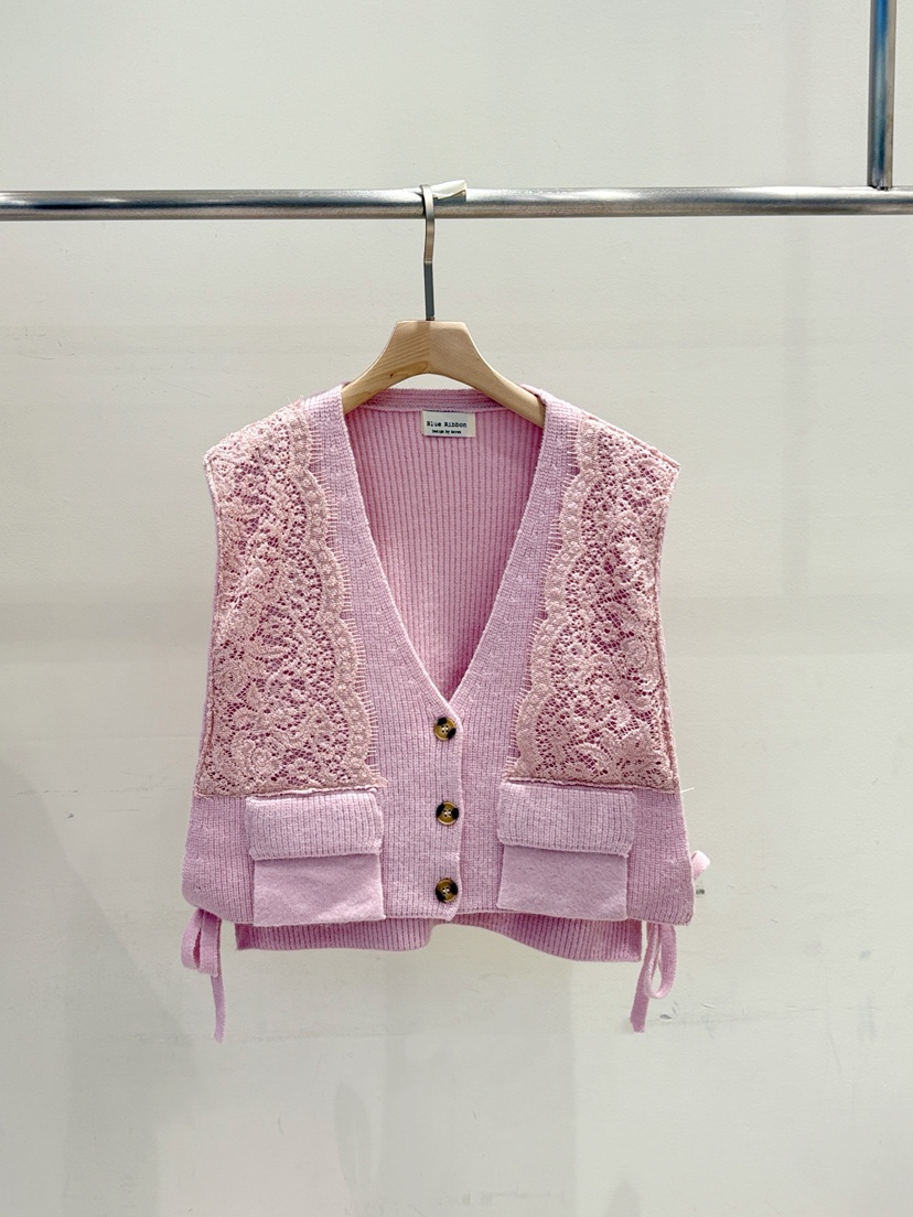 BLUE RIBBON東大門㊣實拍女裝新款真品推薦熱賣職業馬甲口袋BLUE RIBBON馬甲圖色1