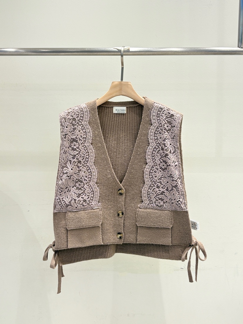 BLUE RIBBON東大門㊣實拍女裝新款真品推薦熱賣職業馬甲口袋BLUE RIBBON馬甲圖色2