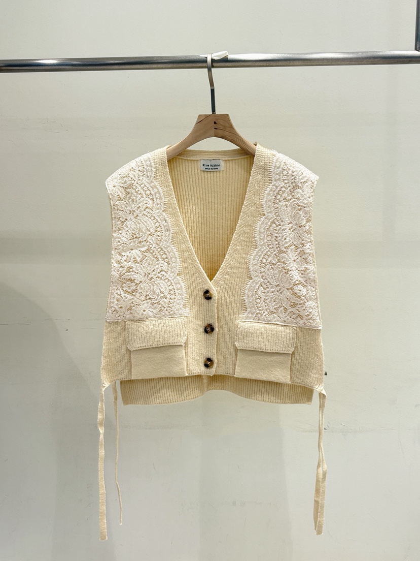 BLUE RIBBON東大門㊣實拍女裝新款真品推薦熱賣職業馬甲口袋BLUE RIBBON馬甲圖色3