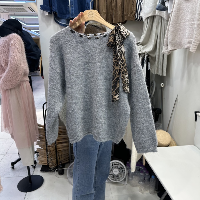 HOJAE韓國代購㊣女士新品真品職業熱賣推薦25秋冬時尚人氣毛衣MID-LEVEL JUMP毛衣圖色3