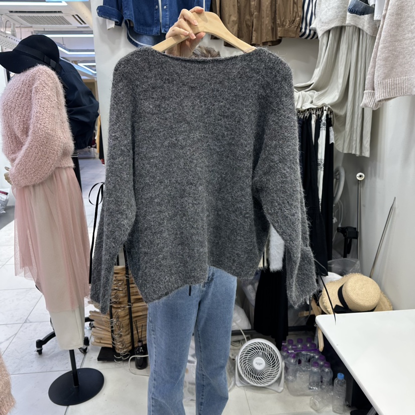 HOJAE韓國代購㊣女士新款推薦25秋冬真品人氣休閑時尚熱賣毛衣MID-LEVEL JUMP毛衣