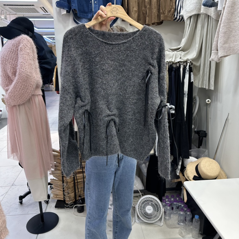 HOJAE韓國代購㊣女士新款推薦25秋冬真品人氣休閑時尚熱賣毛衣MID-LEVEL JUMP毛衣圖色2