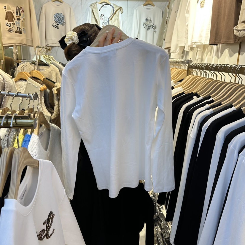 COCO HOLIC韓國代購㊣女士新款推薦真品熱賣人氣25秋冬長袖T恤COCO HOLIC長袖T恤