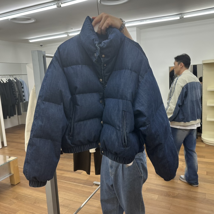 MYNAMEIS韓國代購㊣女裝新款休閑時尚人氣職業短款羽絨服水洗MYNAMEIS短款羽絨服圖色2