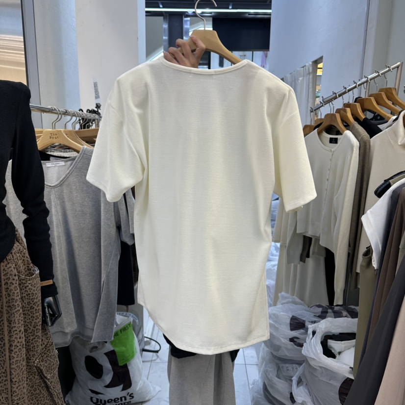 THE FIRST-Q韓國直郵㊣女裝新款25秋冬推薦熱賣時尚職業T恤THE FIRSTT恤