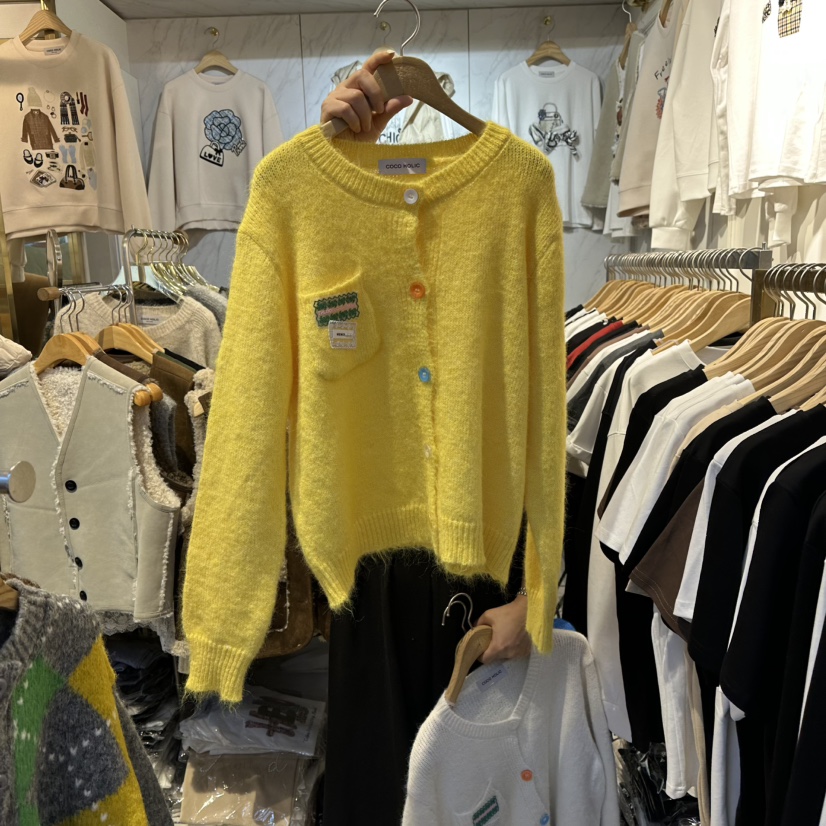 COCO HOLIC東大門㊣直郵女裝新款真品休閑推薦時尚針織衫開衫COCO HOLIC針織衫圖色2