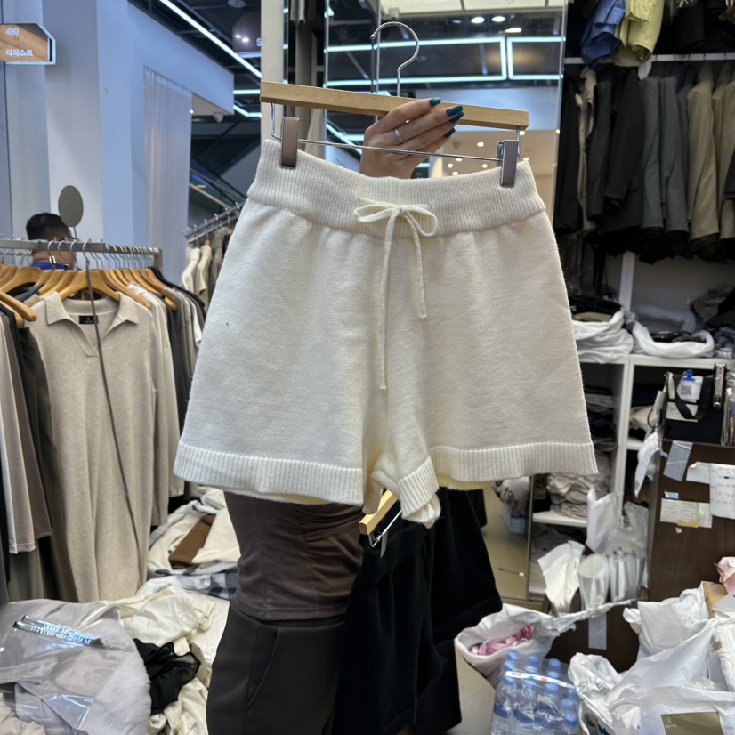 SANS東大門㊣直郵女裝新品人氣25秋冬時尚熱賣休閑短褲羊毛SANS短褲