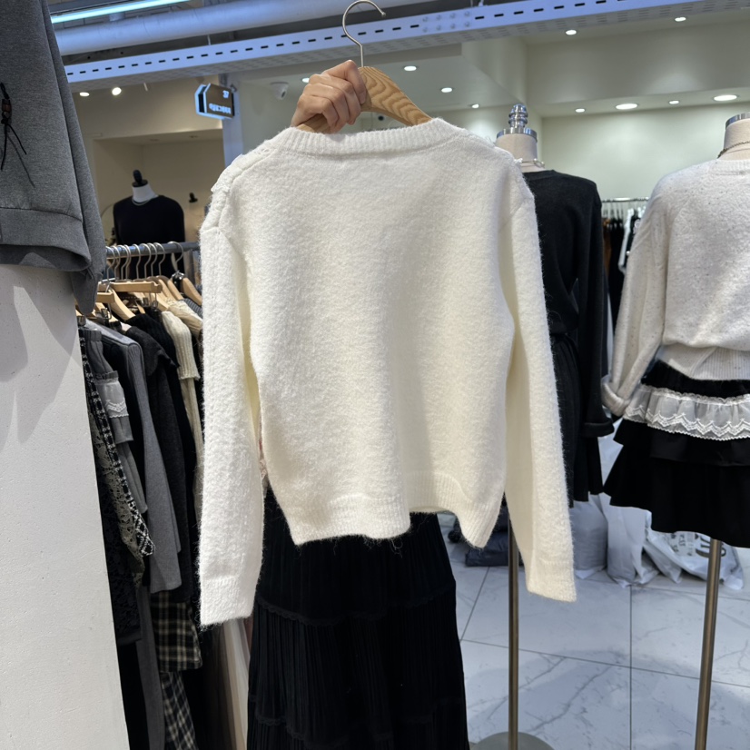 BELITA東大門㊣實拍女士新款推薦25秋冬職業真品時尚針織衫BELITA針織衫