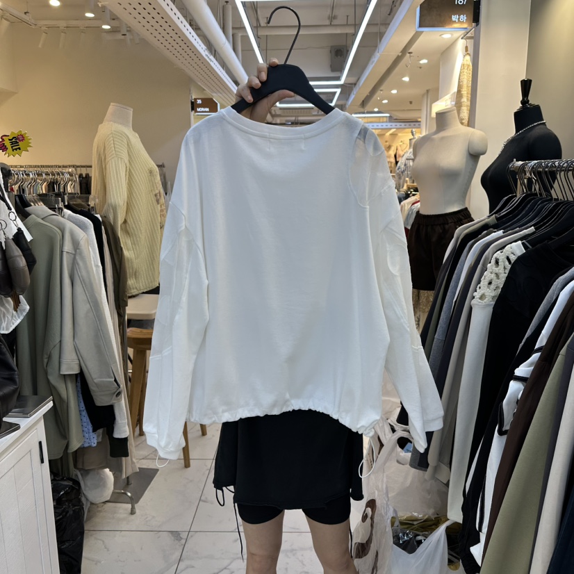 BAKHA東大門㊣實拍女裝新品休閑職業熱賣真品時尚長袖T恤透明BAKHA長袖T恤