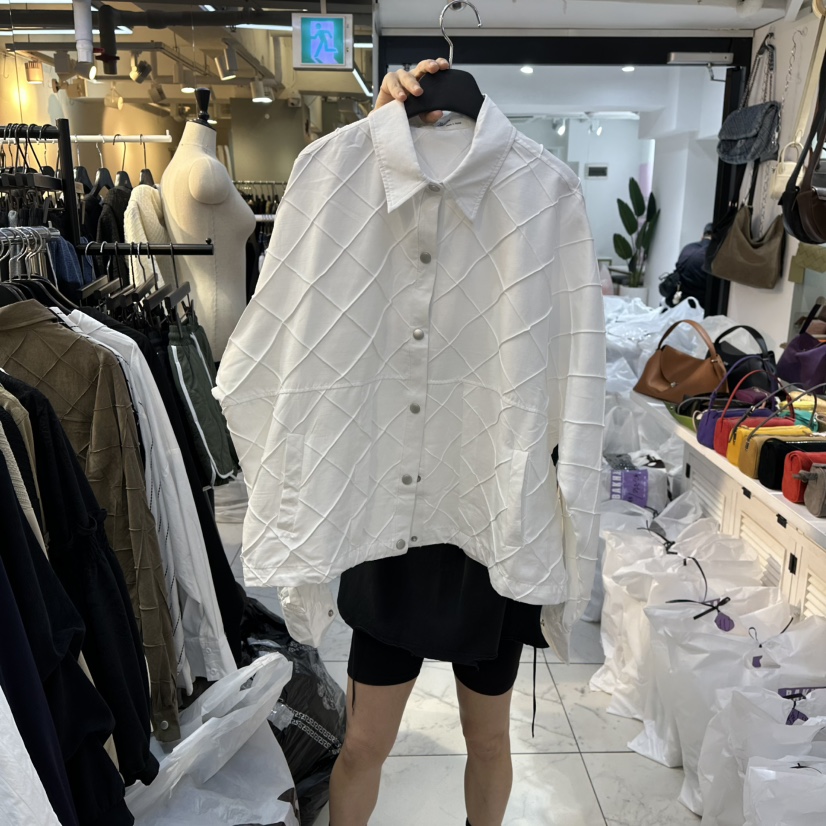 BAKHA韓國代購㊣女裝新款時尚25秋冬職業熱賣休閑襯衫蕾絲衫BAKHA襯衫/蕾絲衫圖色1