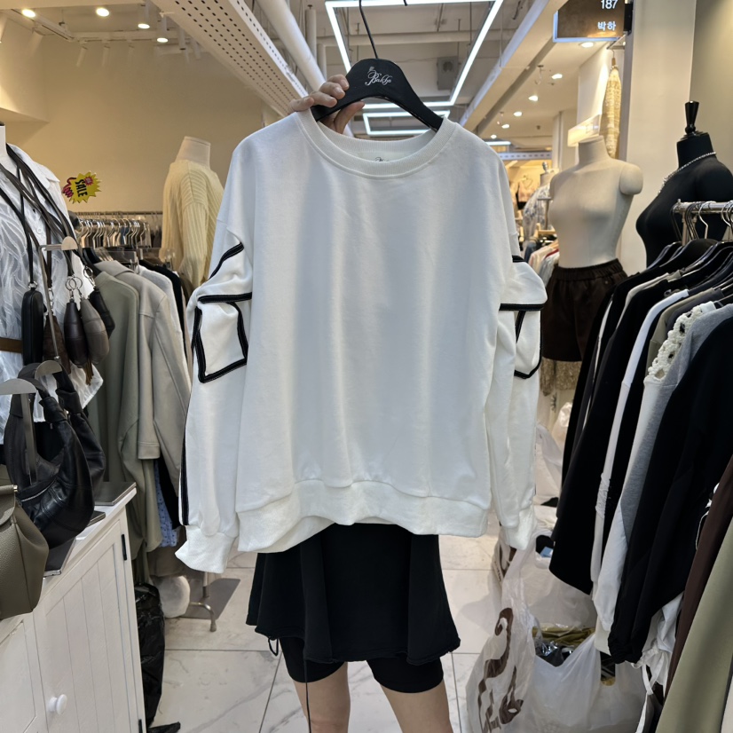 BAKHA東大門㊣實拍女士新品人氣時尚職業熱賣推薦真品休閑衛衣BAKHA衛衣圖色1