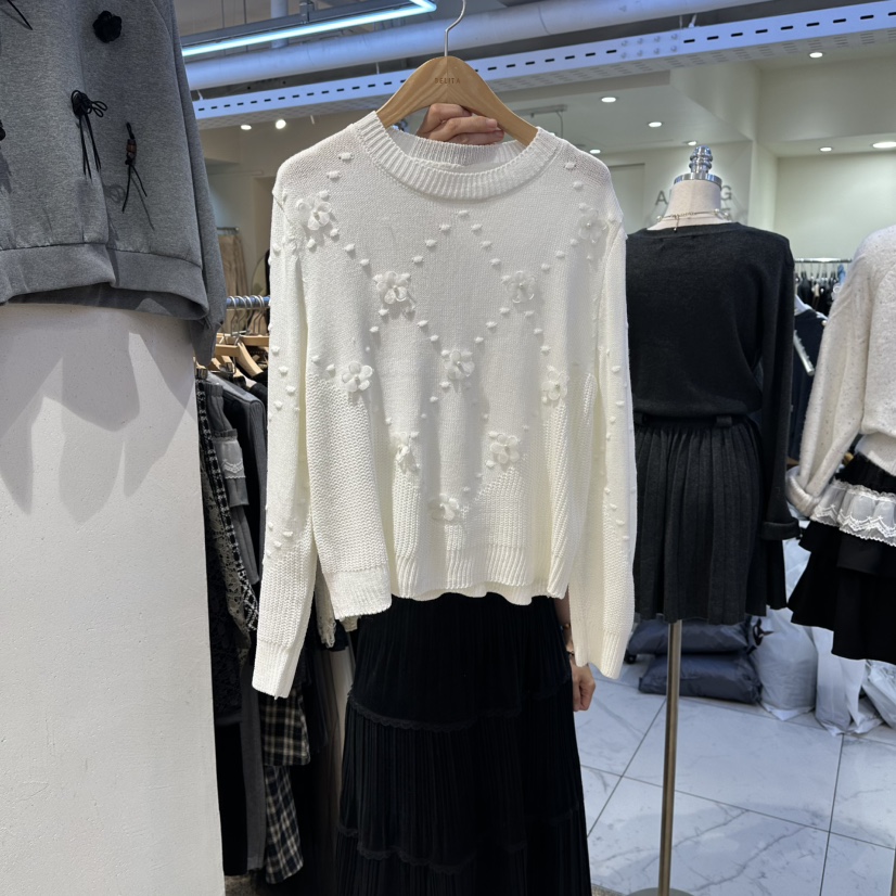 BELITA韓國代購㊣女裝新款時尚人氣職業25秋冬真品熱賣針織衫BELITA針織衫圖色1