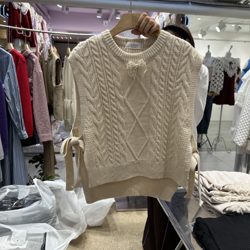 VIRUS韓國直郵㊣女裝新款休閑真品熱賣推薦職業人氣25秋冬馬甲VIRUS馬甲圖色1