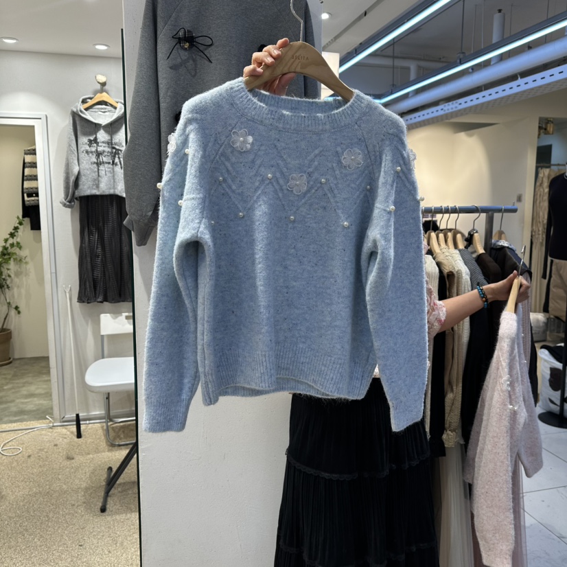 BELITA東大門㊣直郵女裝新款休閑時尚人氣25秋冬真品針織衫BELITA針織衫圖色3