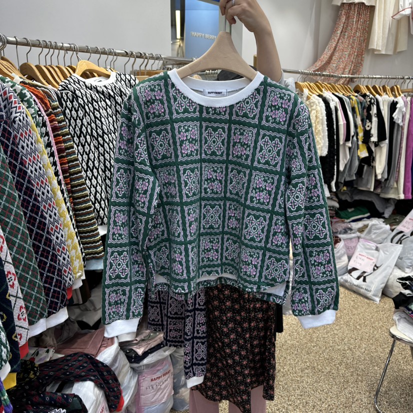 HAPPYBERRY東大門㊣直郵女士新款推薦職業25秋冬人氣時尚衛衣HAPPYBERRY衛衣圖色1