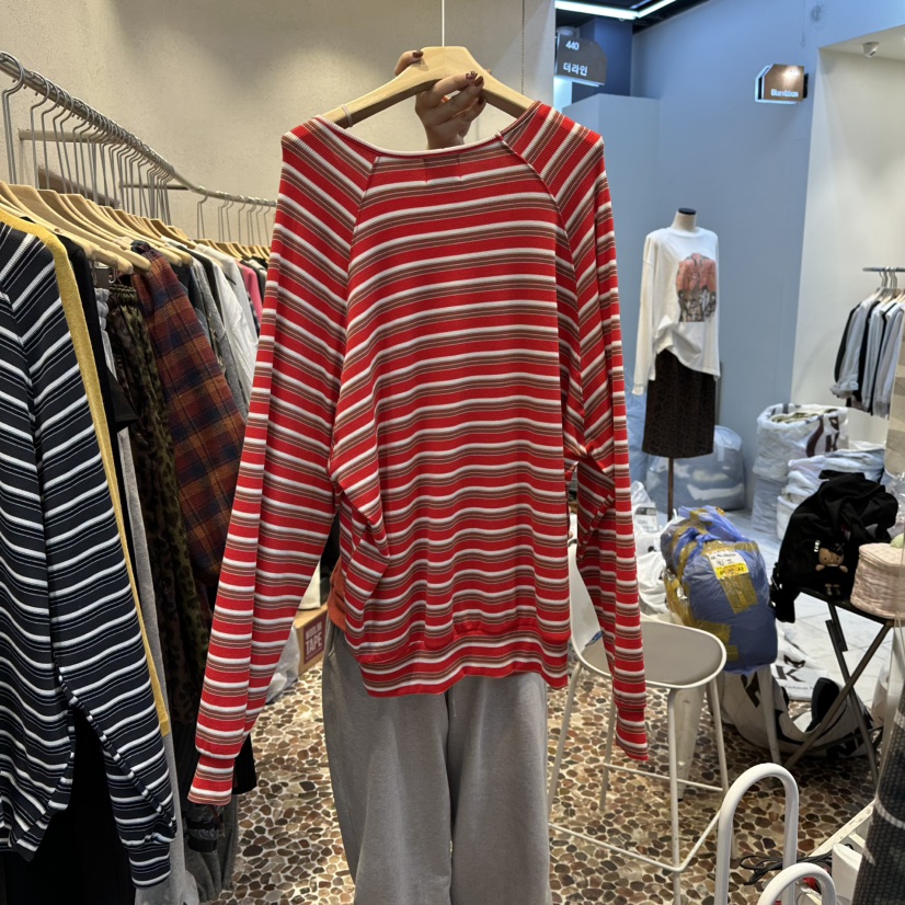 THE LINE-Q東大門㊣直郵女裝新款真品熱賣25秋冬推薦長袖T恤THE LINE-Q長袖T恤