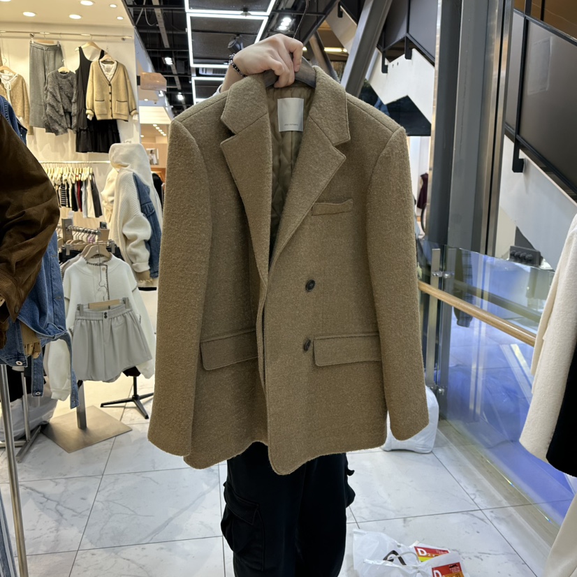 A2/D2東大門㊣實拍女士新款人氣時尚25秋冬熱賣真品夾克羊毛A2/D2夾克圖色2