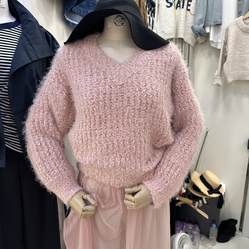 HOJAE東大門㊣直郵女裝新品25秋冬熱賣推薦休閑職業時尚毛衣MID-LEVEL JUMP毛衣圖色1