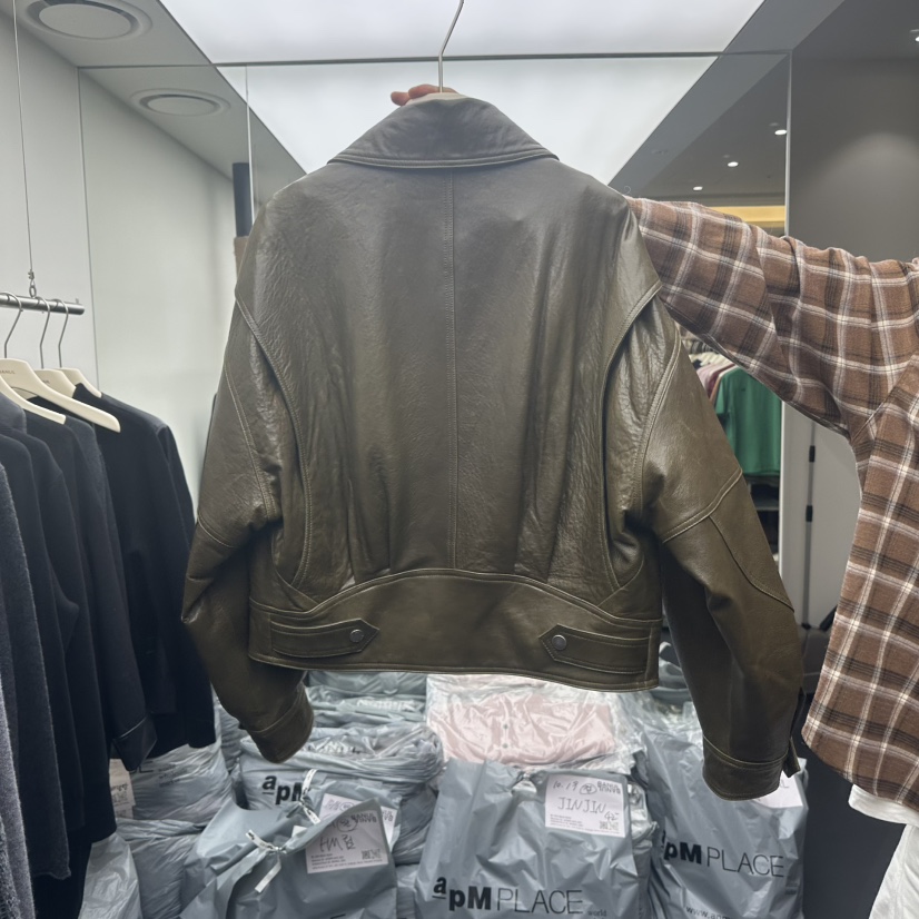 BANUL東大門㊣代購女裝新款職業時尚25秋冬人氣休閑真品皮衣BANUL皮衣