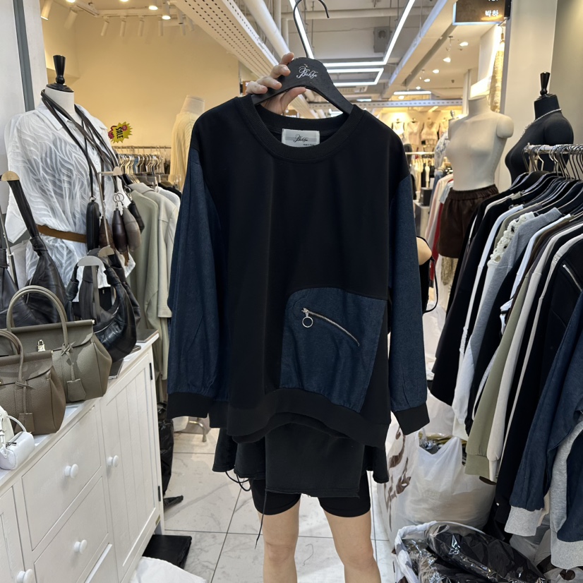 BAKHA韓國代購㊣女裝新款熱賣人氣職業25秋冬休閑推薦衛衣口袋BAKHA衛衣圖色2