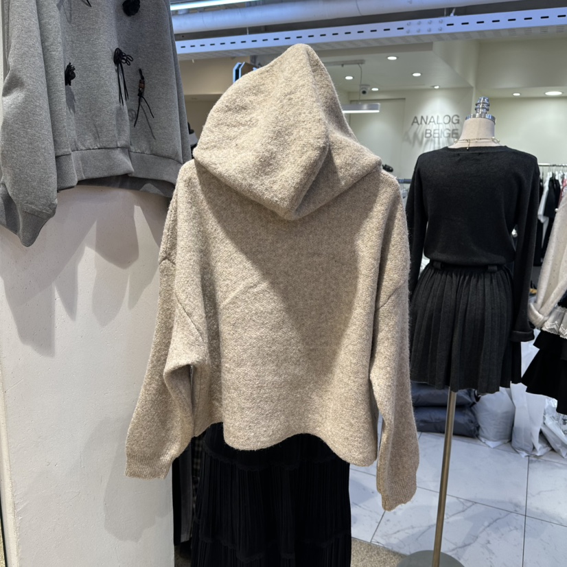 BELITA東大門㊣實拍女士新品25秋冬人氣職業時尚休閑毛衣兜帽BELITA毛衣