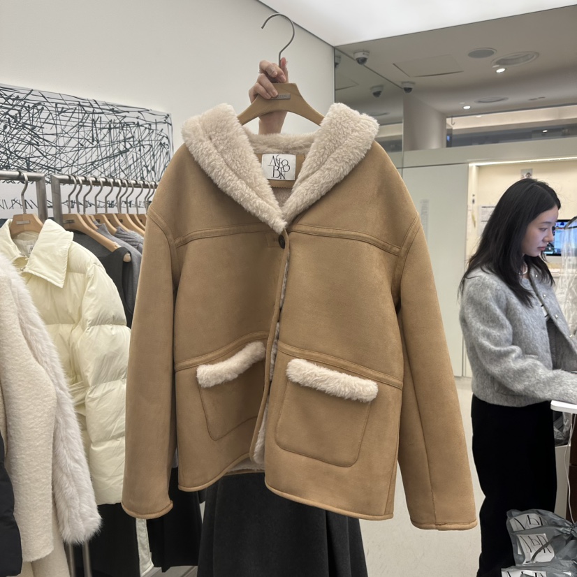 MER東大門㊣代購女士新品休閑時尚真品職業熱賣人氣短款大衣MER/ANGELO BIANCO短款大衣