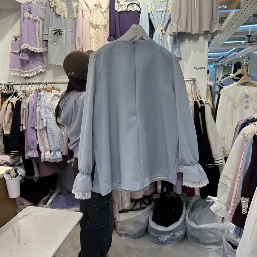 PAPA東大門㊣代購女士新款時尚真品人氣休閑熱賣襯衫蕾絲衫PaPa/HALMADE襯衫/蕾絲衫