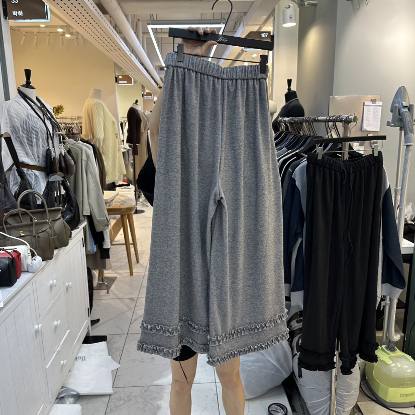 BAKHA東大門㊣實拍女士新品推薦25秋冬休閑真品人氣休閑褲褶皺BAKHA休閑褲