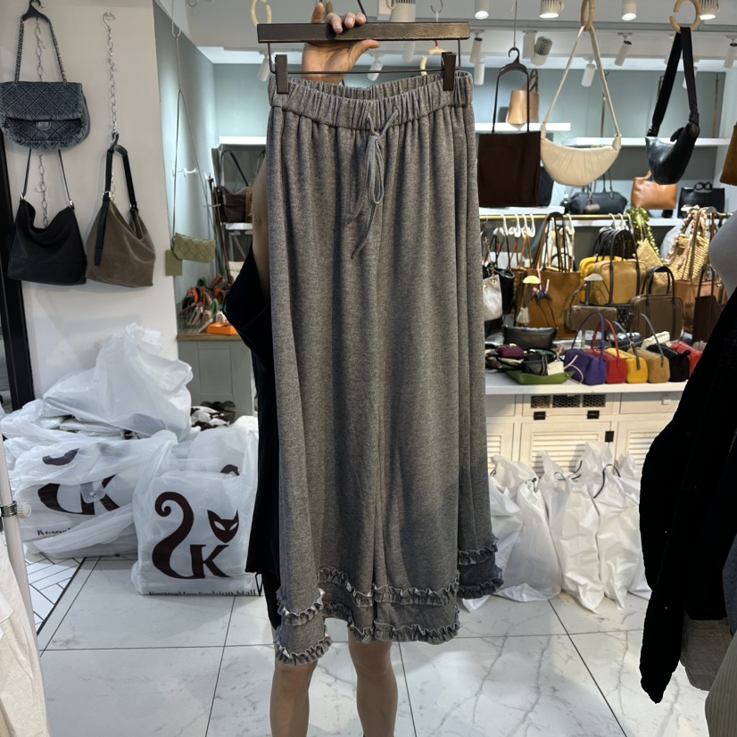 BAKHA東大門㊣實拍女士新品推薦25秋冬休閑真品人氣休閑褲褶皺BAKHA休閑褲圖色1