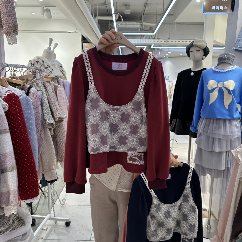 MS東大門㊣代購女士新品真品休閑人氣推薦25秋冬熱賣衛衣柔軟MS衛衣圖色2