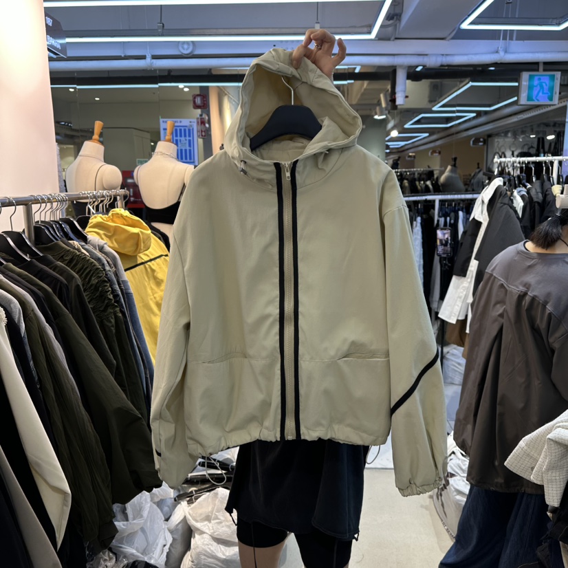 BAKHA東大門㊣實拍女士新款熱賣時尚休閑職業25秋冬夾克連帽BAKHA夾克圖色1